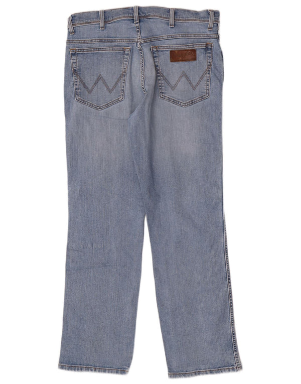 Мужские прямые джинсы Wrangler Texas Stretch W34 L30, синий хлопок