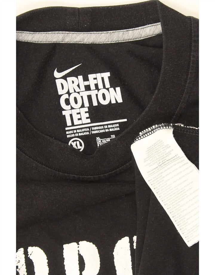 Мужская футболка с рисунком Nike Top XL, черный хлопок