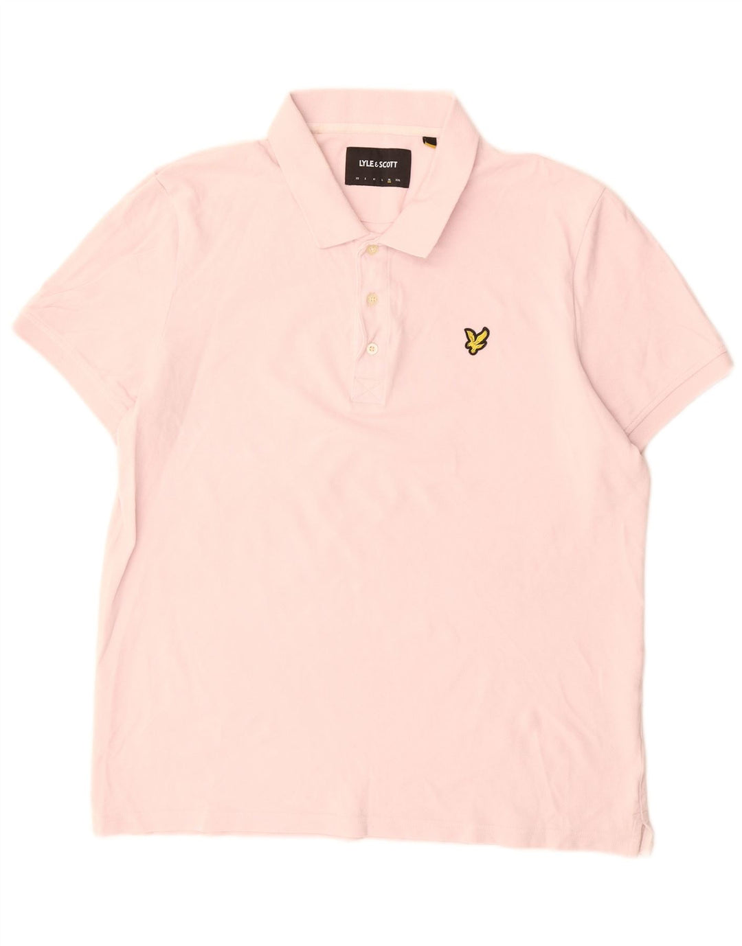 Мужская рубашка-поло Lyle & Scott XL, розовый хлопок