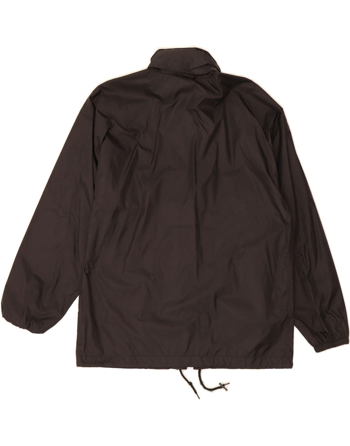 ADIDAS Mens Hooded Rain Jacket UK 36/38 Small Black Polyamide Vintage Adidas and Second-Hand Adidas from Messina Hembry 