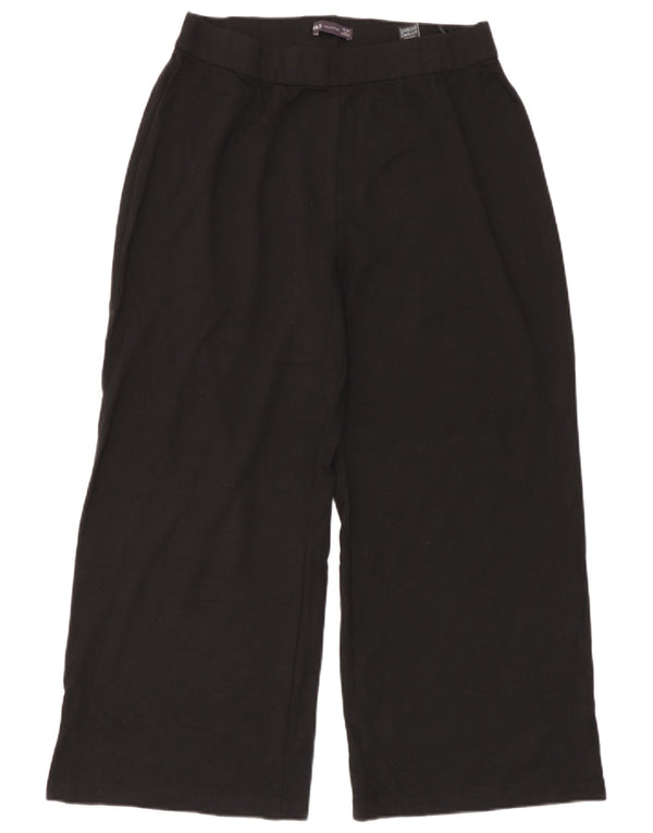 Женские широкие брюки Marks & Spencer UK 18 XL W36 L27 Черные вискозы