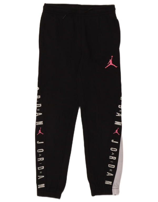 Jordan Girls Tracksuit Trousers Joggers 10-11 Years Medium Black