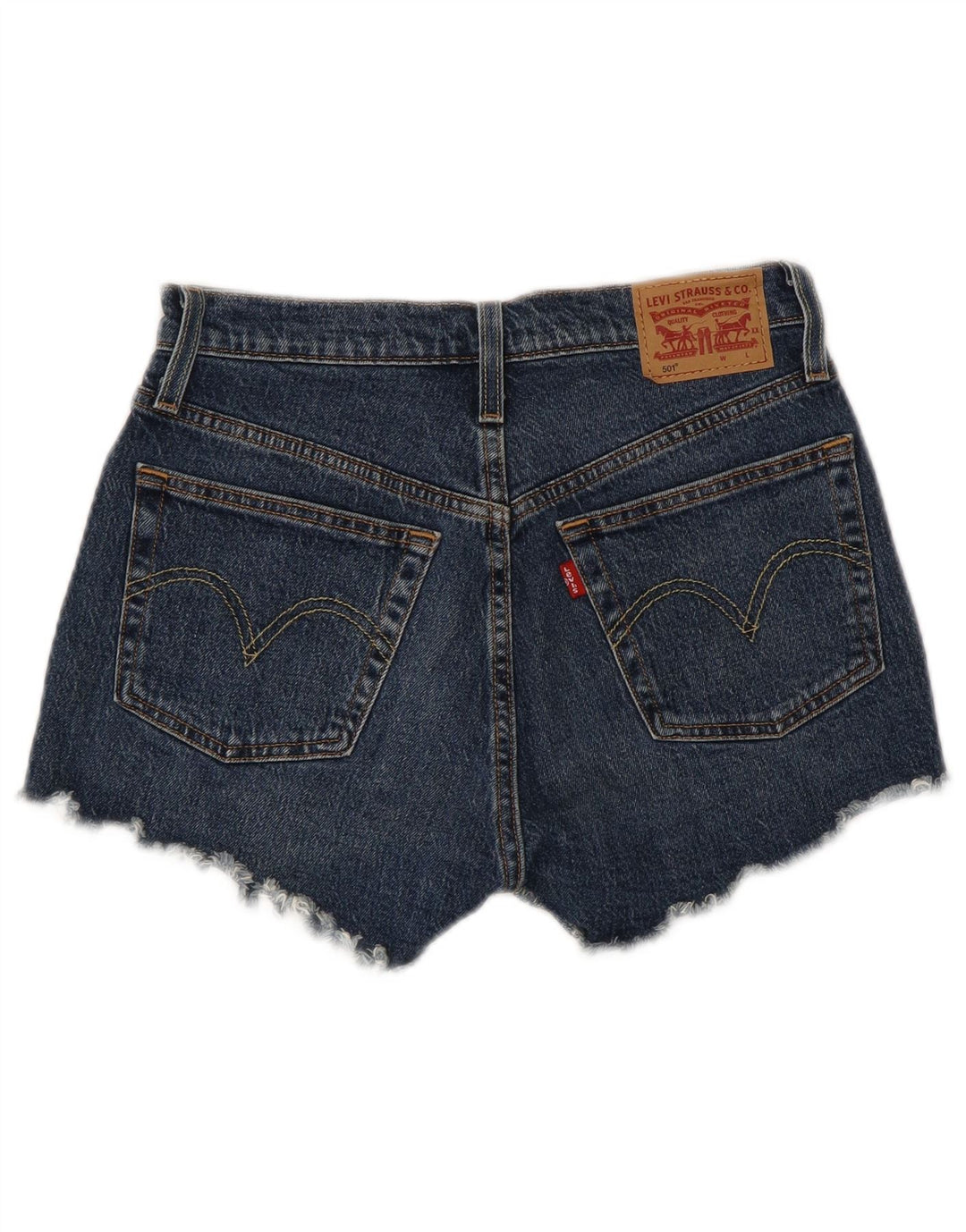 Женские джинсовые шорты LEVI'S 501 W26, маленькие синие, хлопок