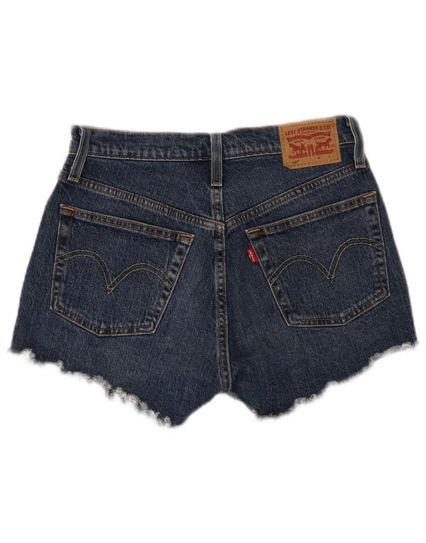 Женские джинсовые шорты LEVI'S 501 W26, маленькие синие, хлопок