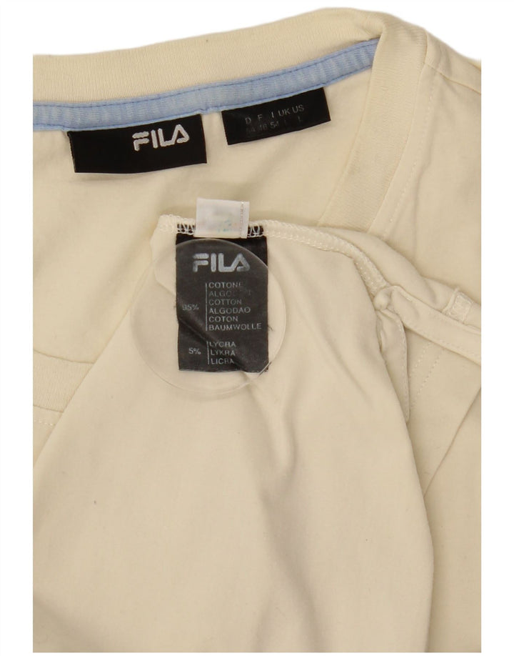 Fila Мужская футболка с рисунком, большой белый хлопок