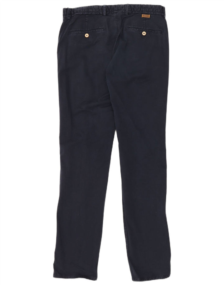 Мужские брюки-чиносы MASSIMO DUTTI Slim Fit EU 42, большие W32 L34, темно-синие