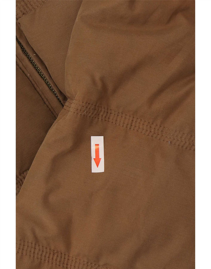 Женская стеганая куртка Timberland UK 12, хлопковый средний коричневый цвет
