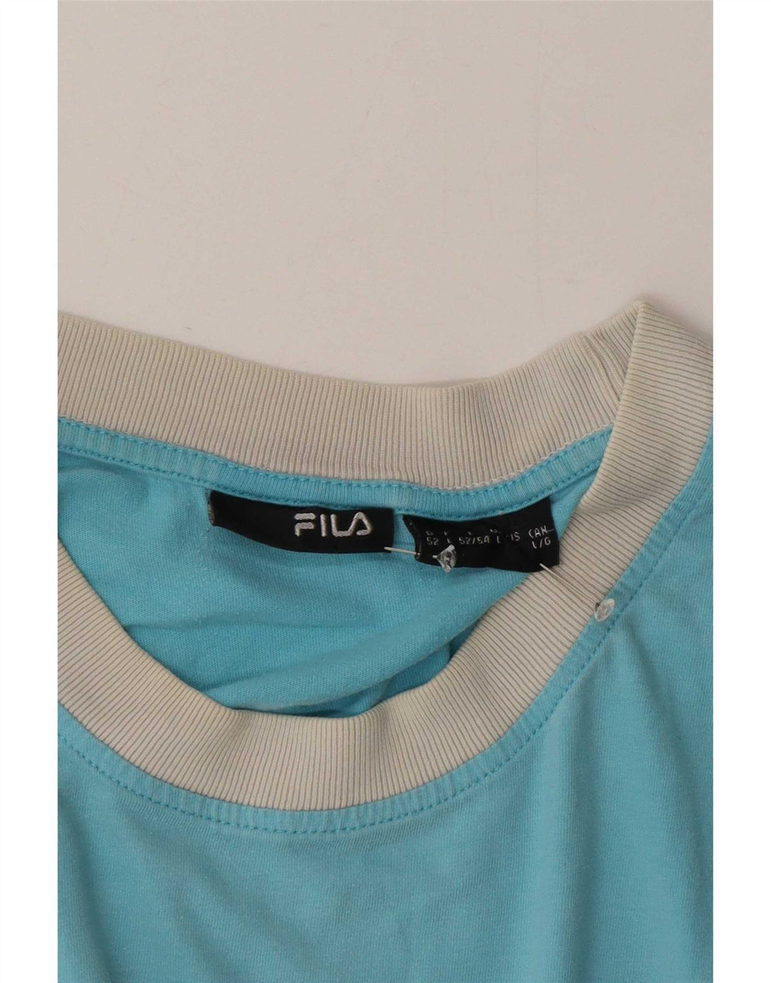 Мужская футболка Fila, большая синяя с цветными блоками