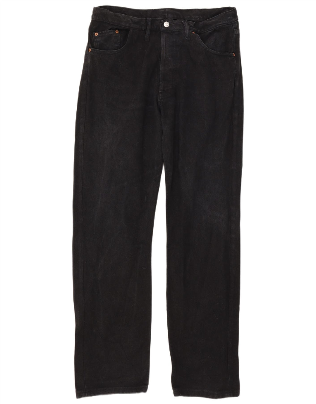 Мужские прямые джинсы Levi's 501 W38 L32, черный хлопок