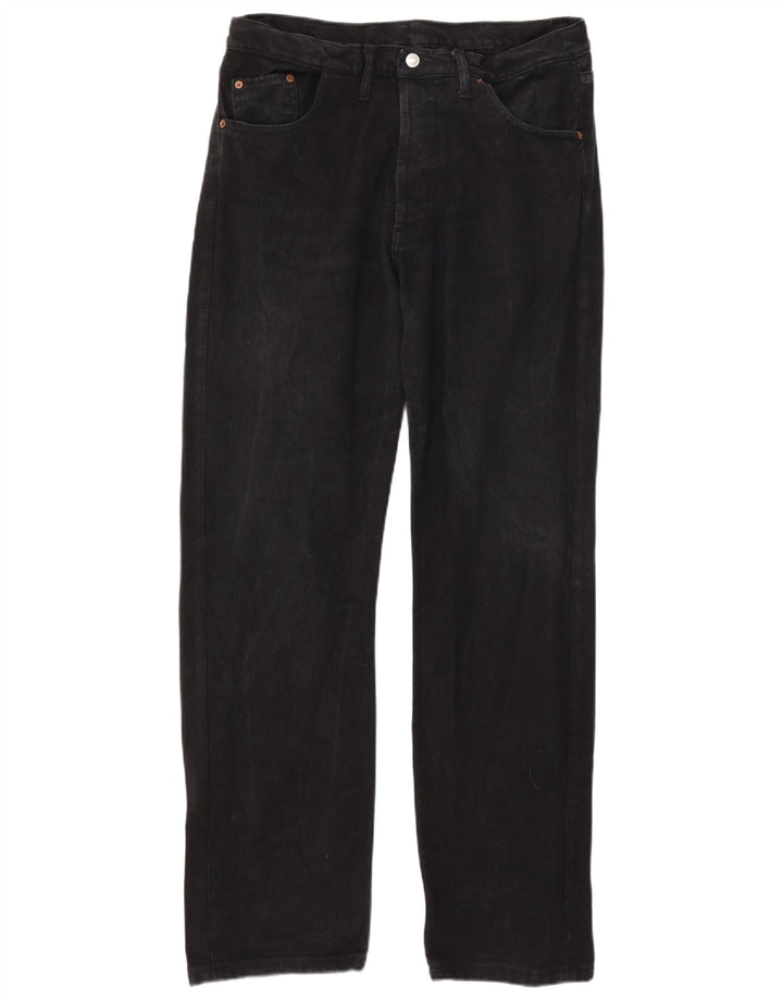 Мужские прямые джинсы Levi's 501 W38 L32, черный хлопок