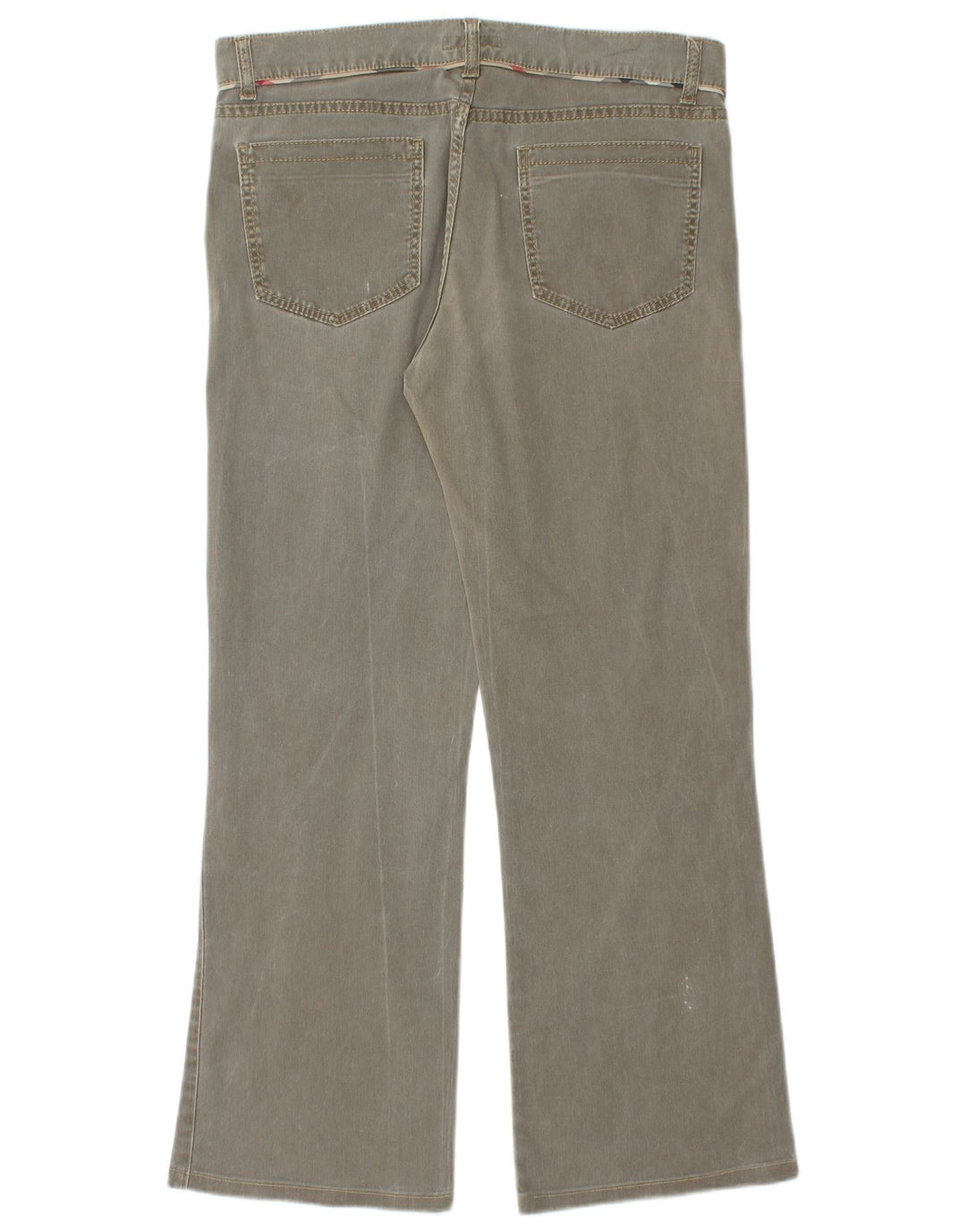 BURBERRY Женские прямые джинсы UK 10 Small W32 L29 Хаки Хлопок