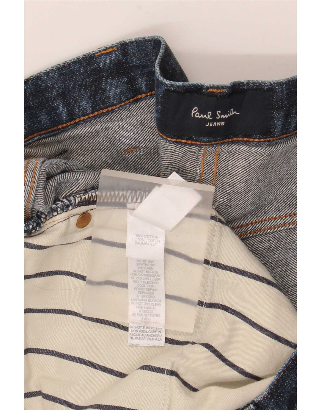 Мужские узкие джинсы Paul Smith W36 L32, синий хлопок