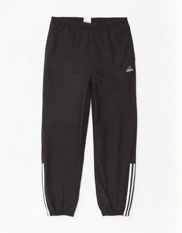 Мужские спортивные брюки Adidas UK 42/44, большие черные спортивные брюки из полиэстера