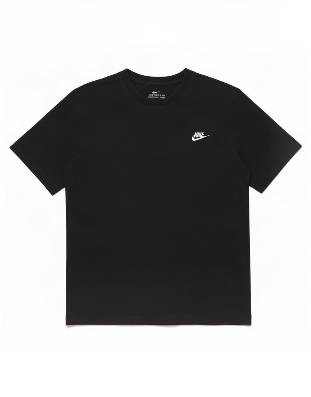 Мужская футболка Nike из хлопка среднего размера, черная