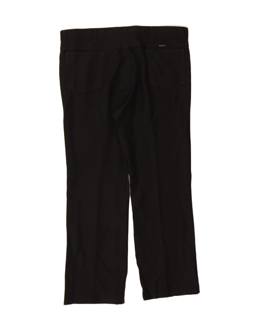 WRANGLER Mens Straight Casual Trousers W40 L30  Black Polyester Vintage Wrangler and Second-Hand Wrangler from Messina Hembry 