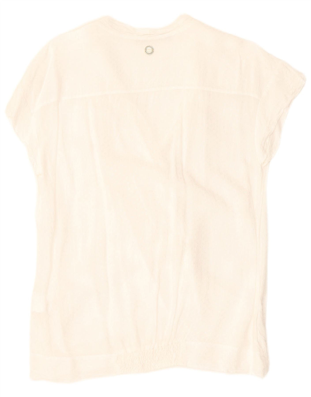 GAUDI Womens Blouse Top IT 46 Large White Viscose