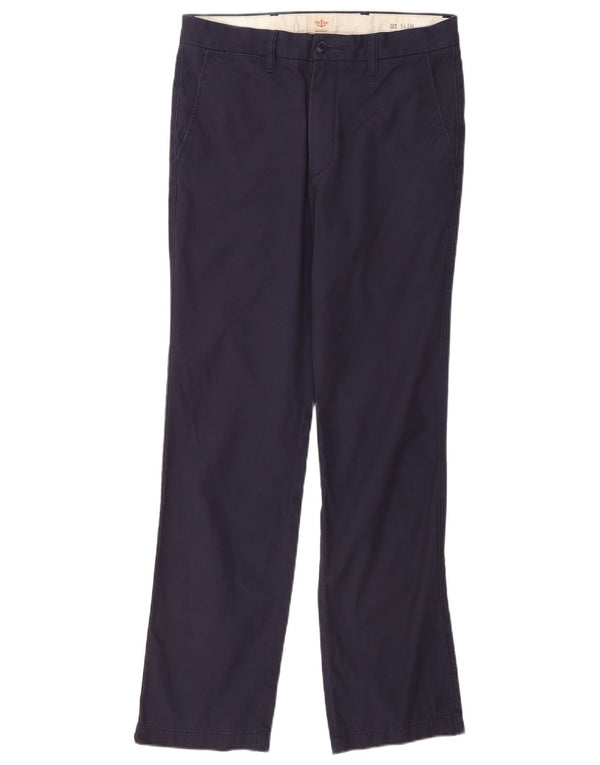 Мужские брюки-чиносы Dockers Slim Fit W31 L32, темно-синие, хлопковые