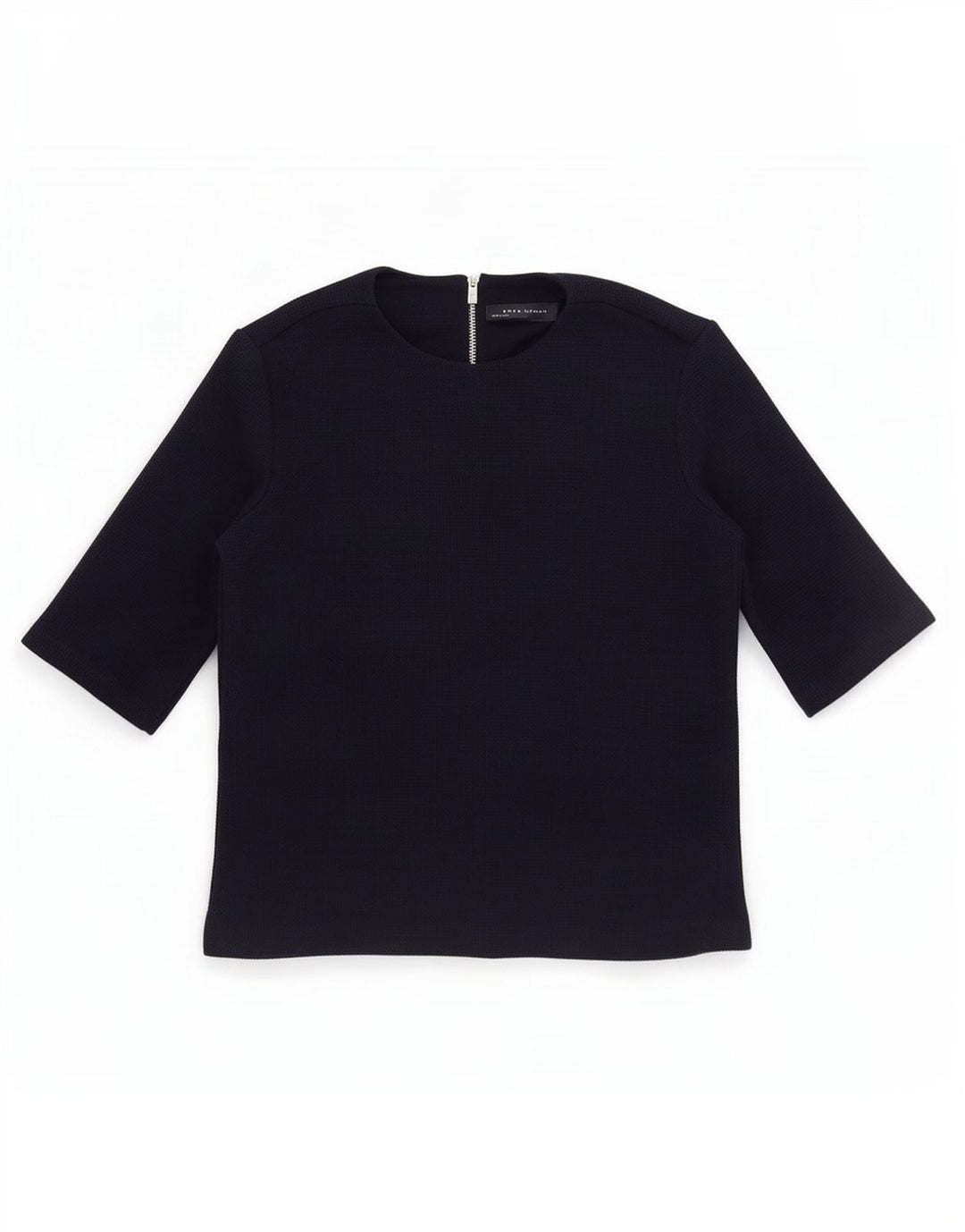 Женская блузка Zara Top UK 10, маленькая, темно-синяя