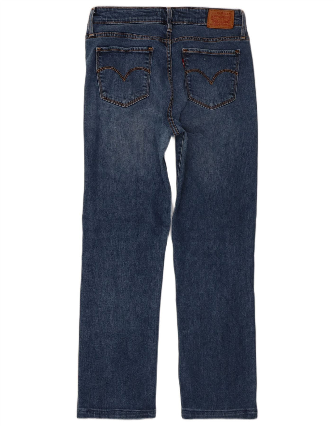 Женские прямые джинсы Levi's 714 W28 L26 синие из лиоцелла