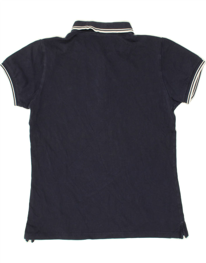 NORTH SAILS Womens Polo Shirt UK 14 Medium Navy Blue Cotton Vintage North Sails and Second-Hand North Sails from Messina Hembry 