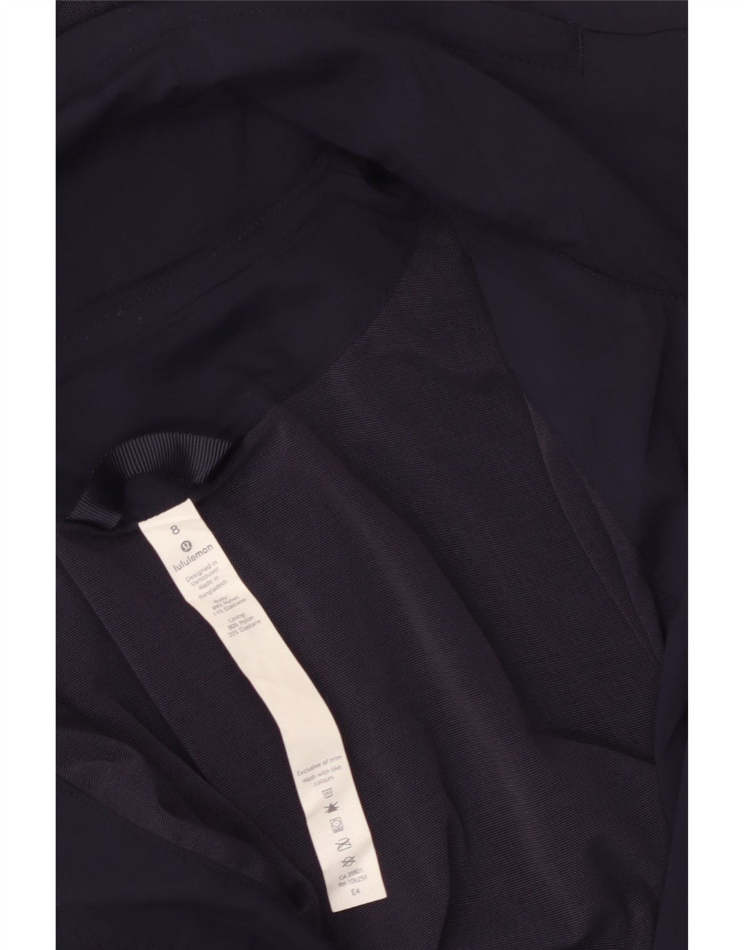 Lululemon Женская ветровка с капюшоном, США 8, средний темно-синий нейлон