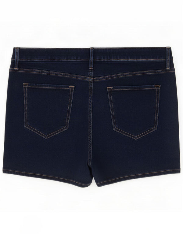 Marks & Spencer Womens Denim Shorts UK 16 Large W34 Navy Blue Cotton