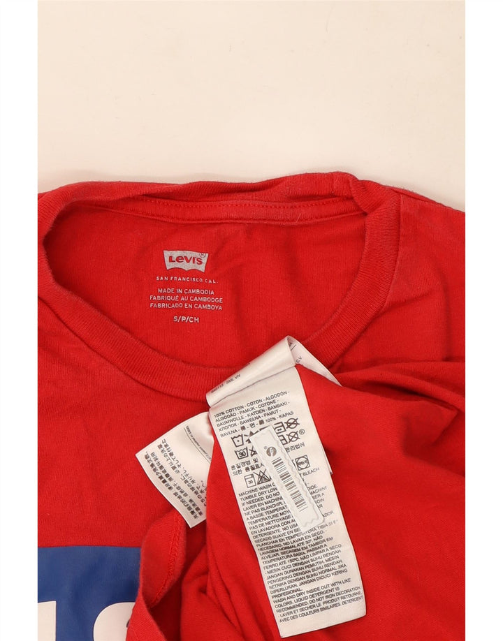 Мужская футболка с рисунком Levi's, маленький красный