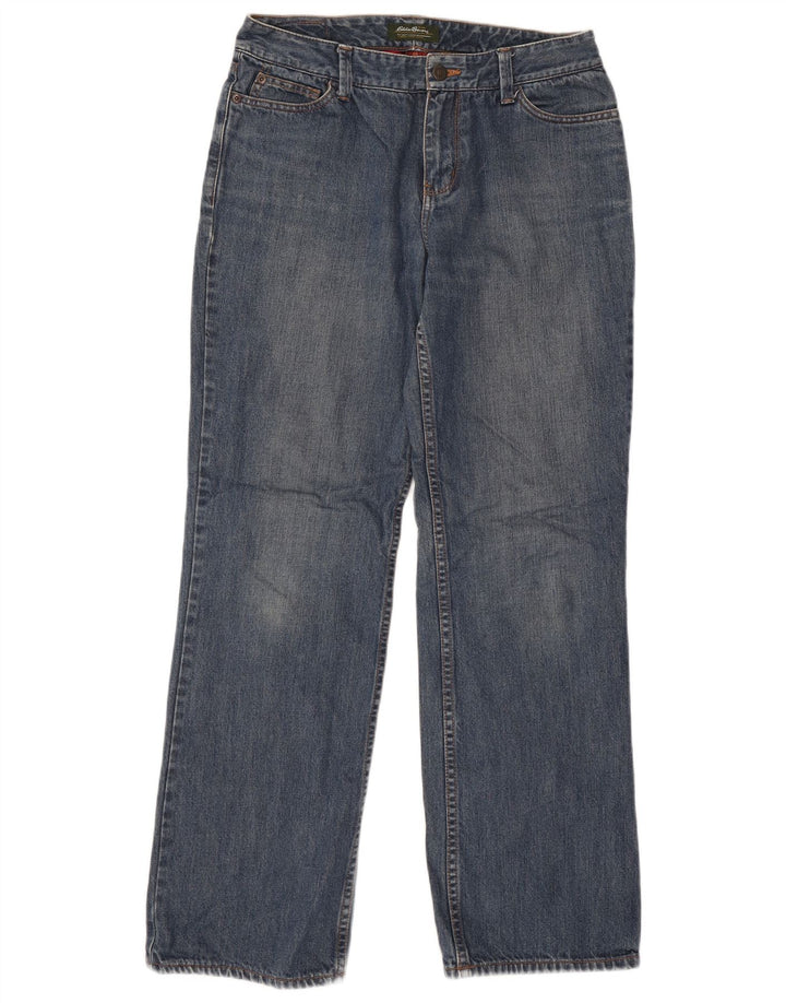 Женские прямые джинсы EDDIE BAUER US 6, средние W30 L30, синие, хлопок