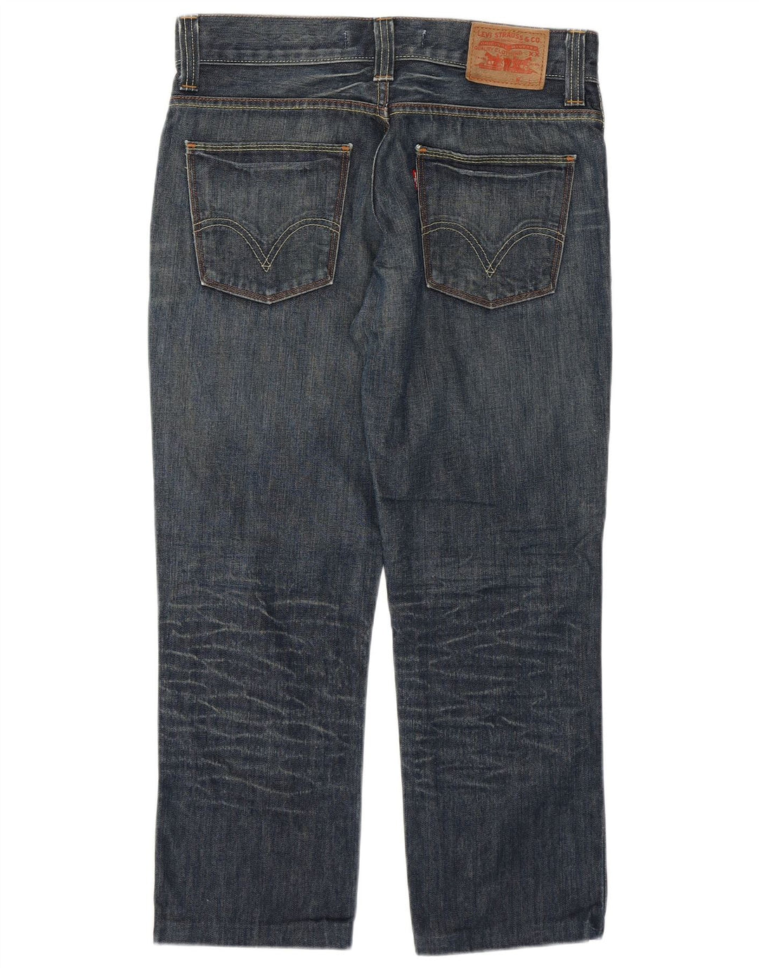 Мужские укороченные джинсы LEVI'S 511 W34 L25 синие, хлопок