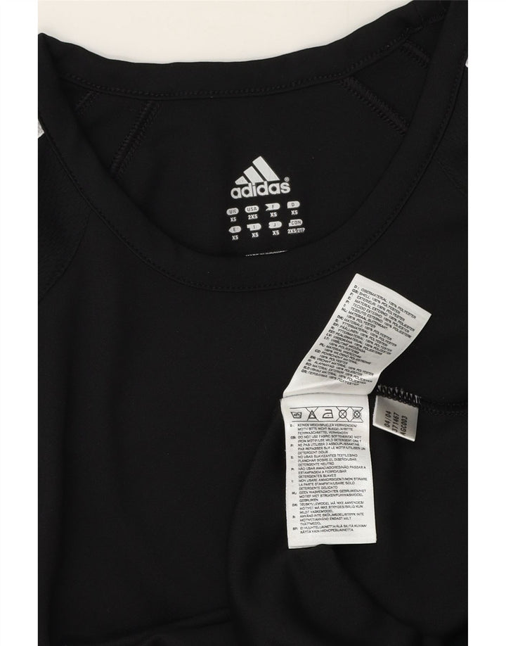 Мужской топ Adidas с длинным рукавом XS, черный полиэстер