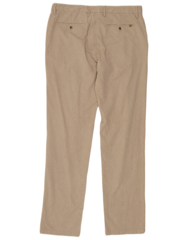Мужские брюки-чиносы MASSIMO DUTTI стандартного кроя EU 46 XL W36 L33 бежевые