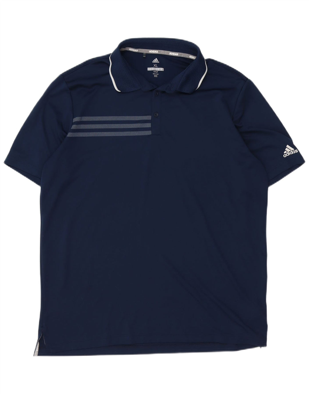 Мужская рубашка-поло ADIDAS XL темно-синяя, полиэстер