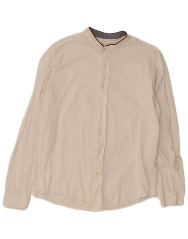Мужская рубашка Zara XL, белый хлопок