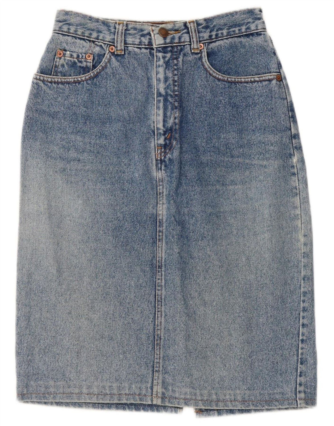 Женская джинсовая юбка LEVI'S W26, маленькая синяя, хлопок