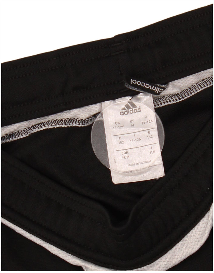 ADIDAS Спортивные брюки Climacool для мальчиков 11-12 лет, черный полиэстер