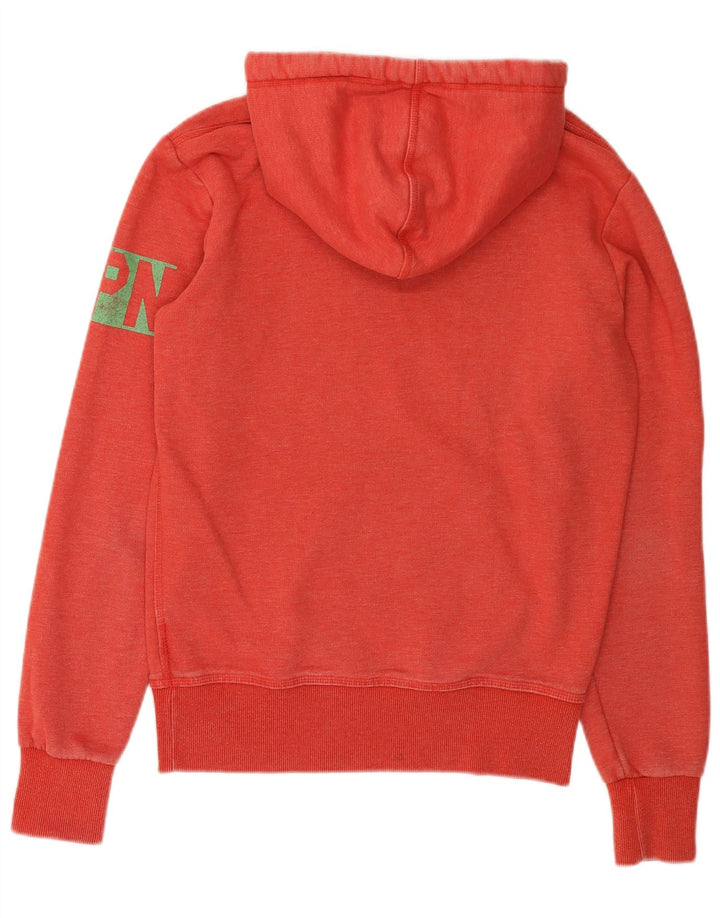 Мужской джемпер с капюшоном Superdry, маленький красный, хлопковый