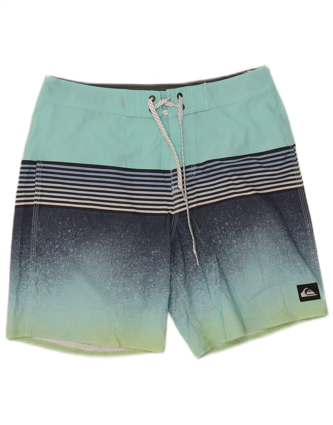 Мужские шорты для плавания Quiksilver, средний бирюзовый полосатый полиэстер