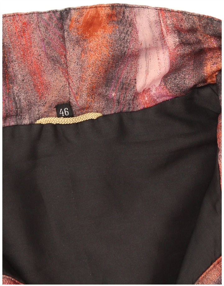 Винтажное женское ветровка с абстрактным узором, разноцветное пальто EU 46 XL