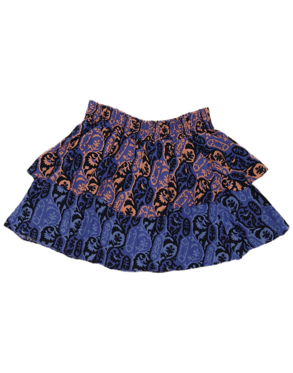 Женская многоярусная юбка Scotch & Soda W30, средний синий, вискоза с пейсли