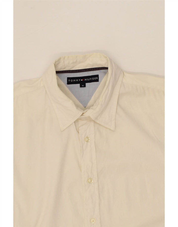 TOMMY HILFIGER Mens Shirt Medium White Cotton Vintage Tommy Hilfiger and Second-Hand Tommy Hilfiger from Messina Hembry 