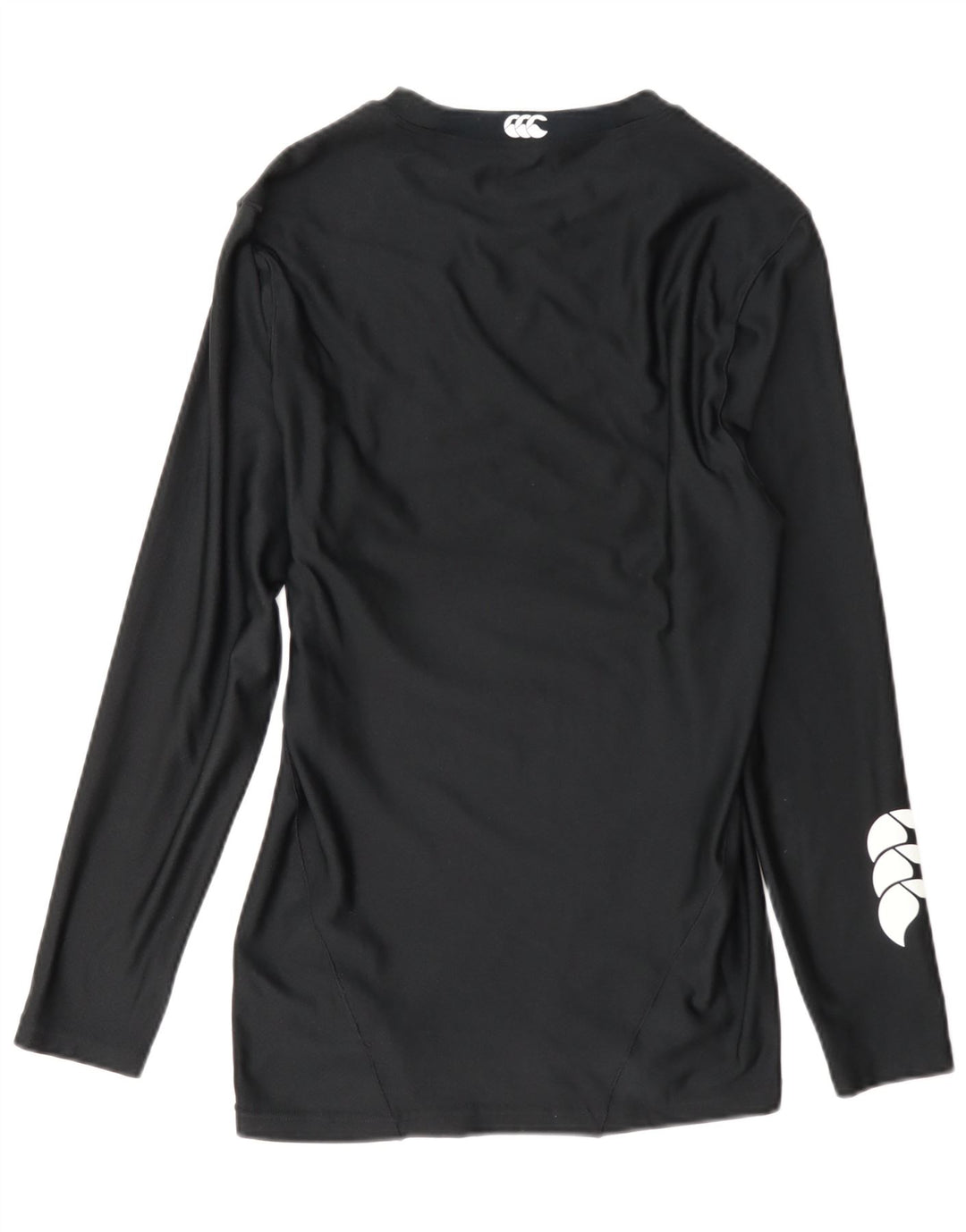 Женский топ Canterbury с длинным рукавом и графикой, Великобритания 18 XL, черный полиэстер