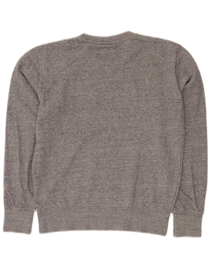 Мужской свитшот CHAMPION с рисунком, маленький серый хлопковый джемпер в крапинку