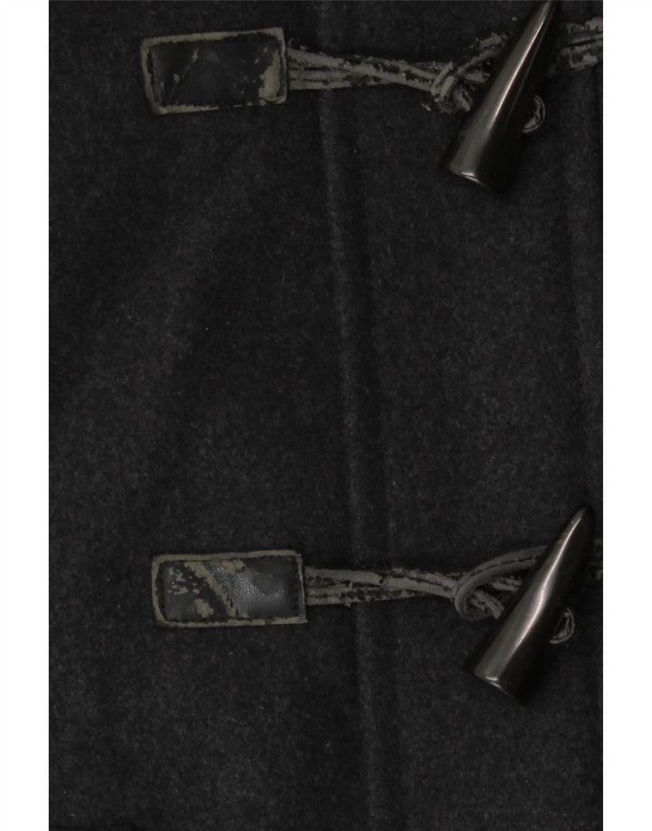 Мужская дафлкот с капюшоном Zara UK 38, средний серый
