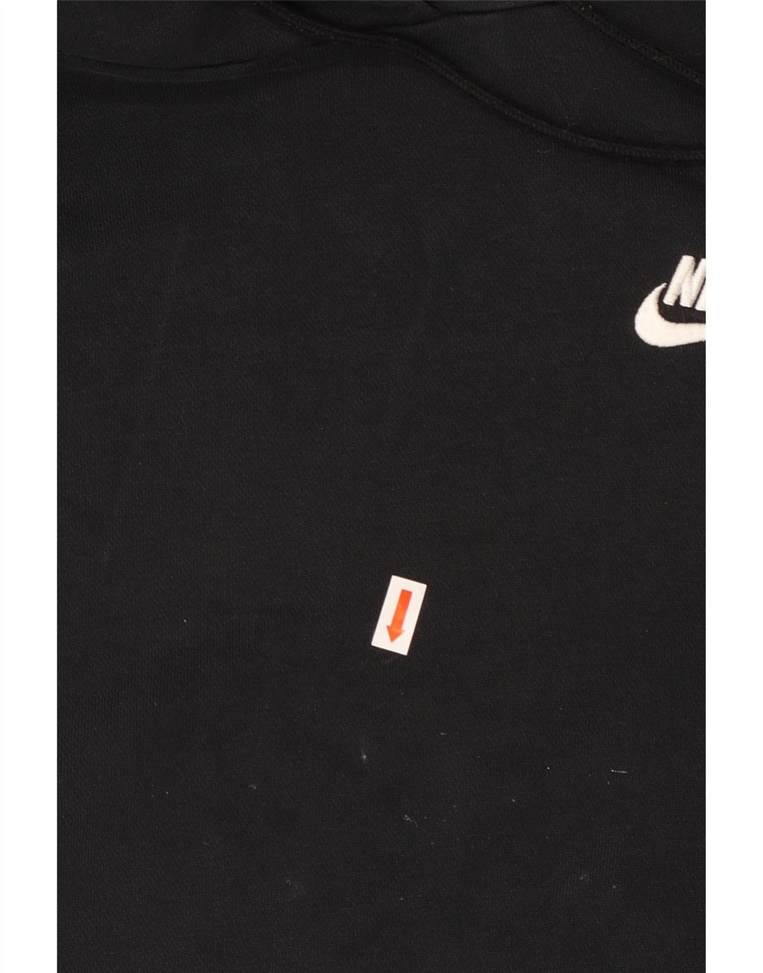 Женский джемпер с капюшоном большого размера NIKE UK 14, средний черный, хлопковый