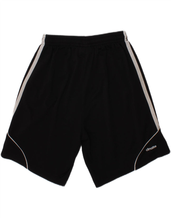 ADIDAS Boys Climalite Sport Shorts 11-12 Years  Black Polyester