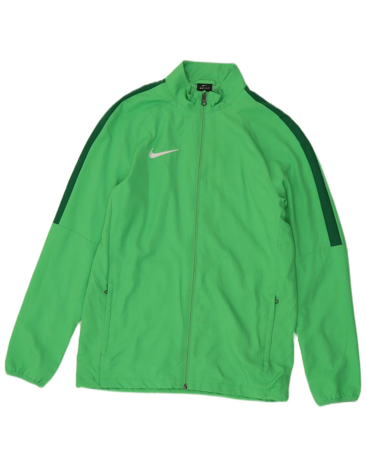Мужская спортивная куртка Nike Dri Fit, средний зеленый полиэстер с цветными блоками