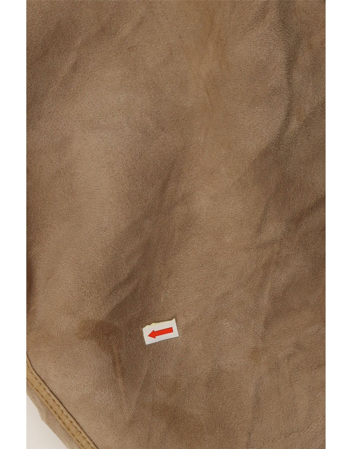 Женская короткая куртка CONBIPEL UK 16, большая бежевая овчина