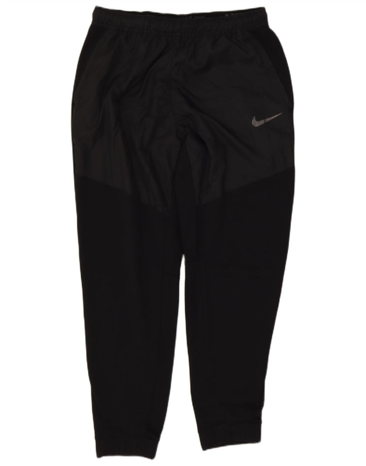 Мужские спортивные брюки Nike Dri Fit для бега, большие черные полиэстеровые брюки