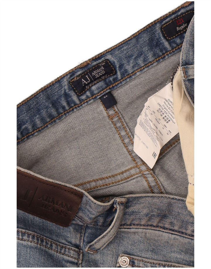 Мужские прямые джинсы Armani Regular W34 L33, синие, хлопок