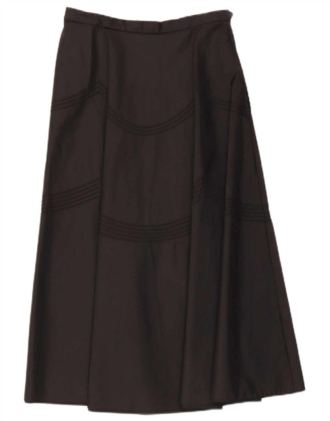 ВИНТАЖНАЯ женская юбка-трапеция с завышенной талией W26, маленькая, черная